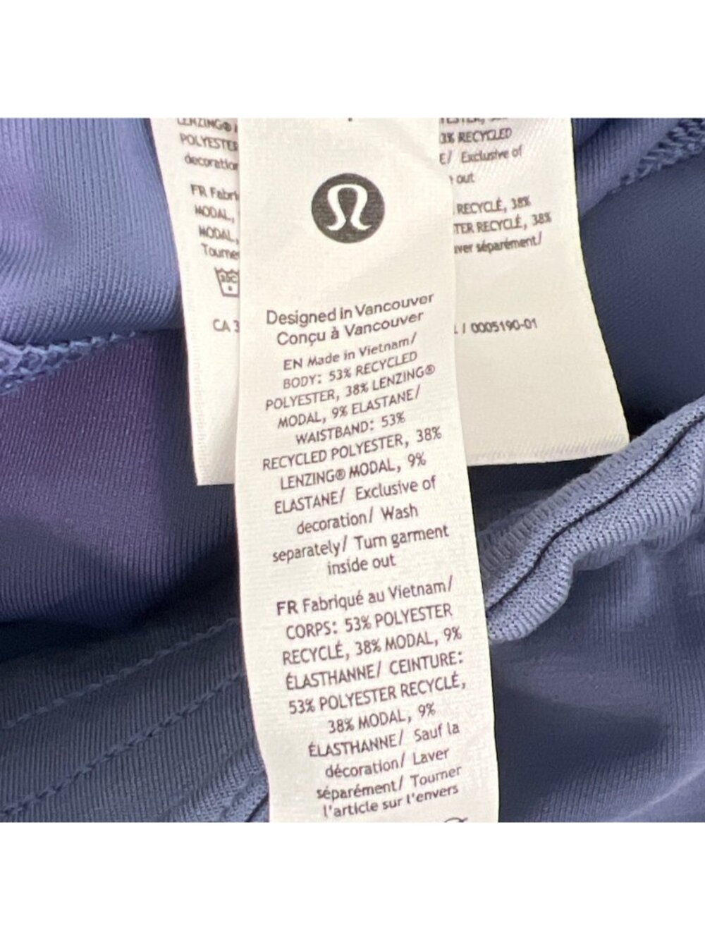 LULULEMON Softstreme High Rise Shorts 4" Oasis Blue Sz 4 #W7CAXS NWT - Picture 6 of 6